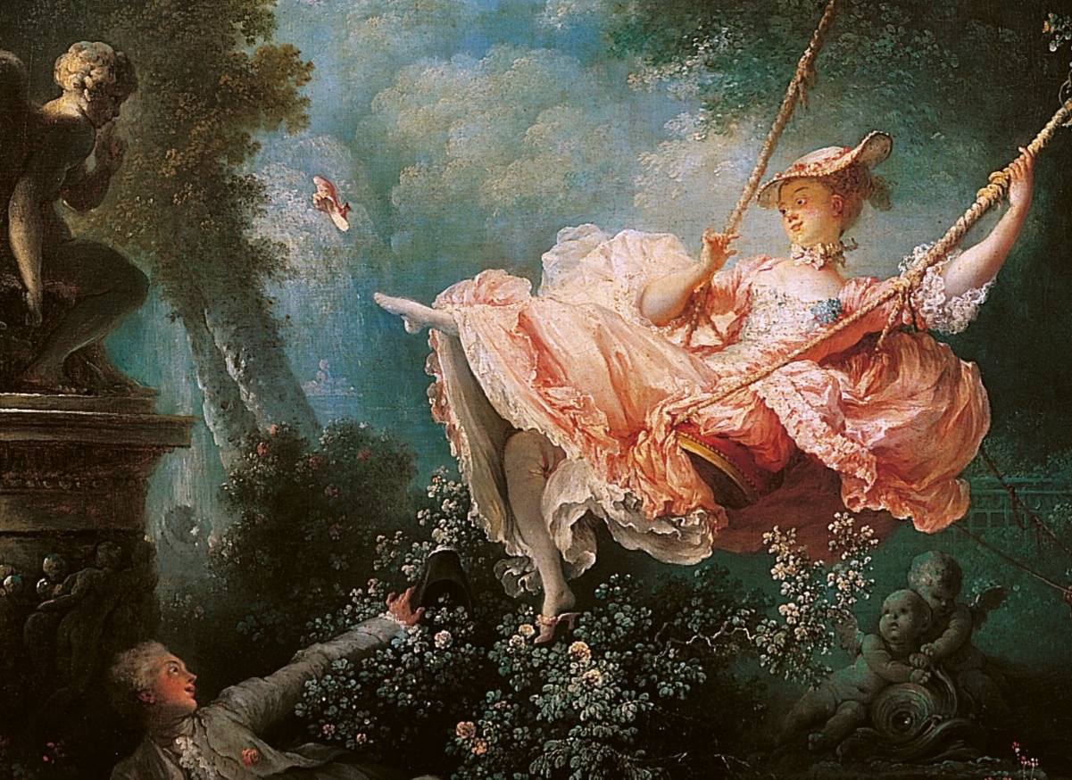 Detail aus Jean-Honoré Fragonards Gemälde 